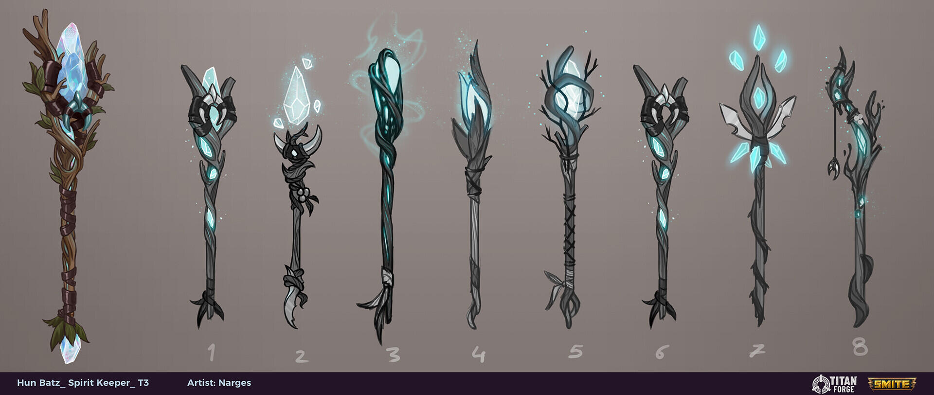 Smite Game_ staff for Shadow Howler Hun Batz