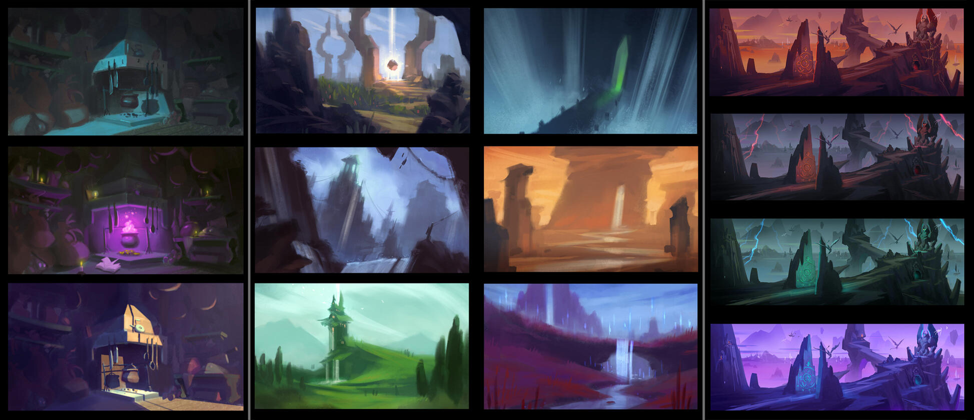 A selection of color keys