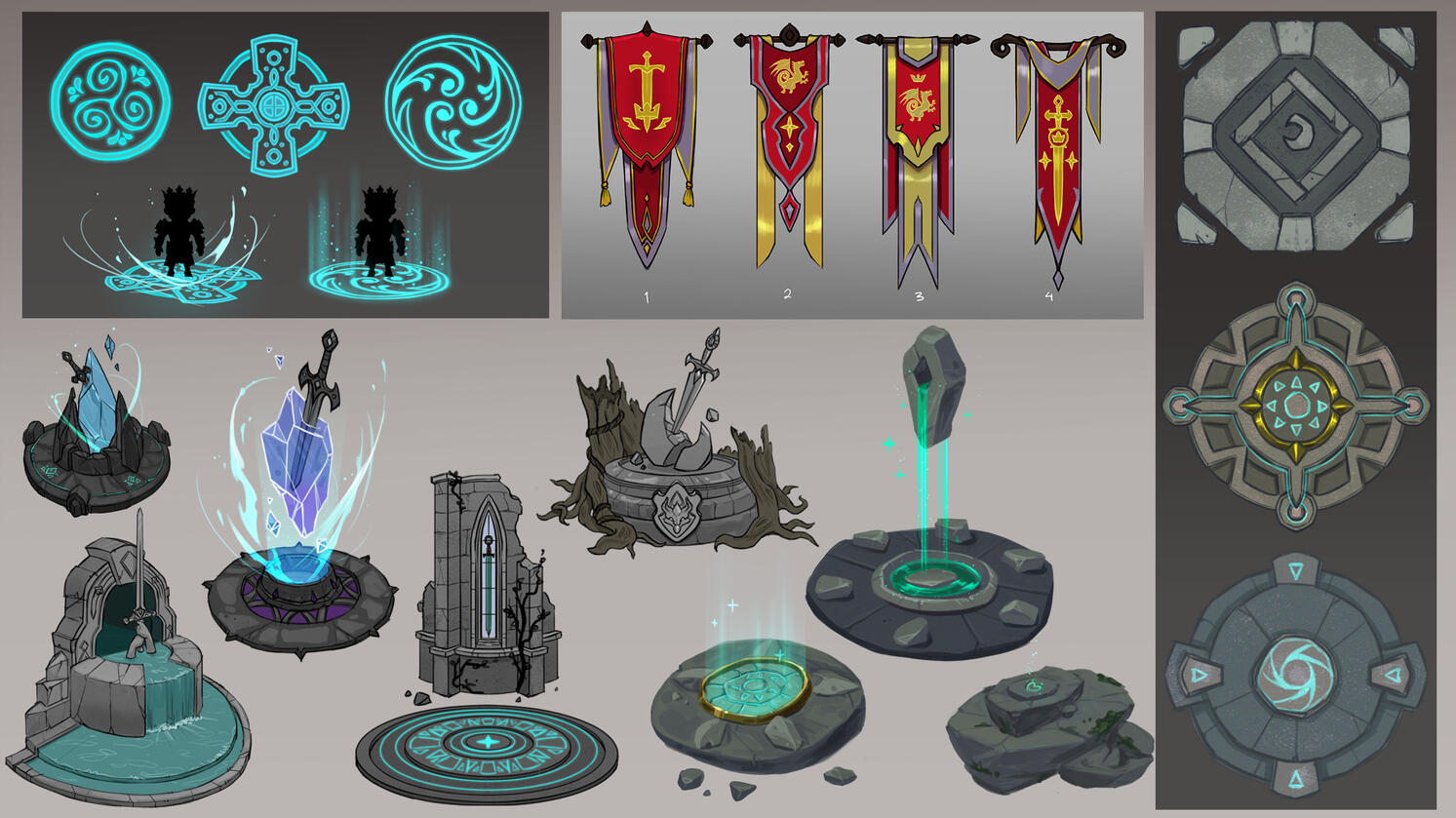 Environment concepts (Hi-Rez studio)