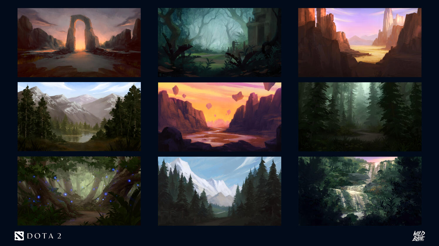 DotA 2: Hero Select Backgrounds (Made in collaboration with Valve Corporation)