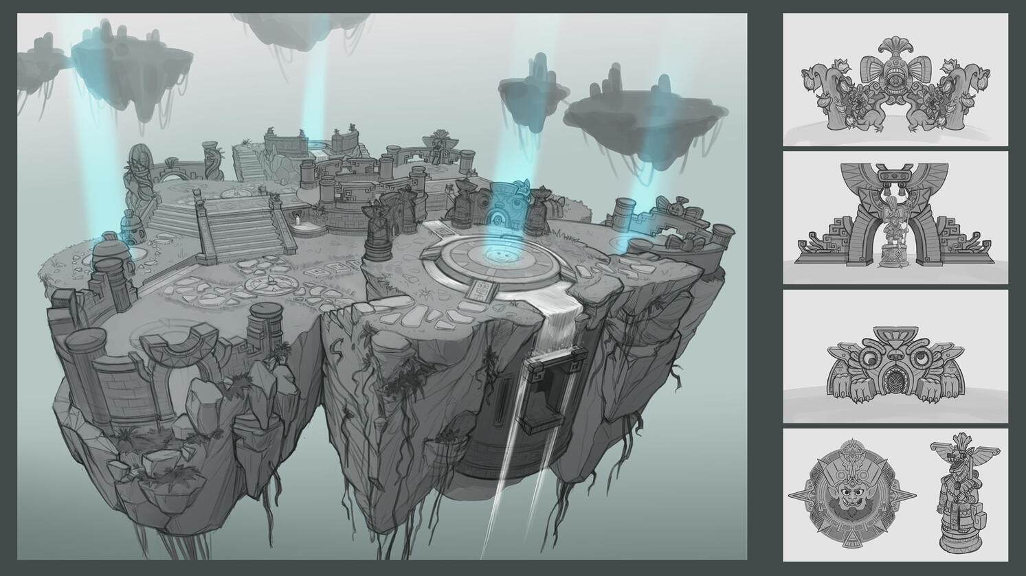 Environment concepts (Hi-Rez studio)