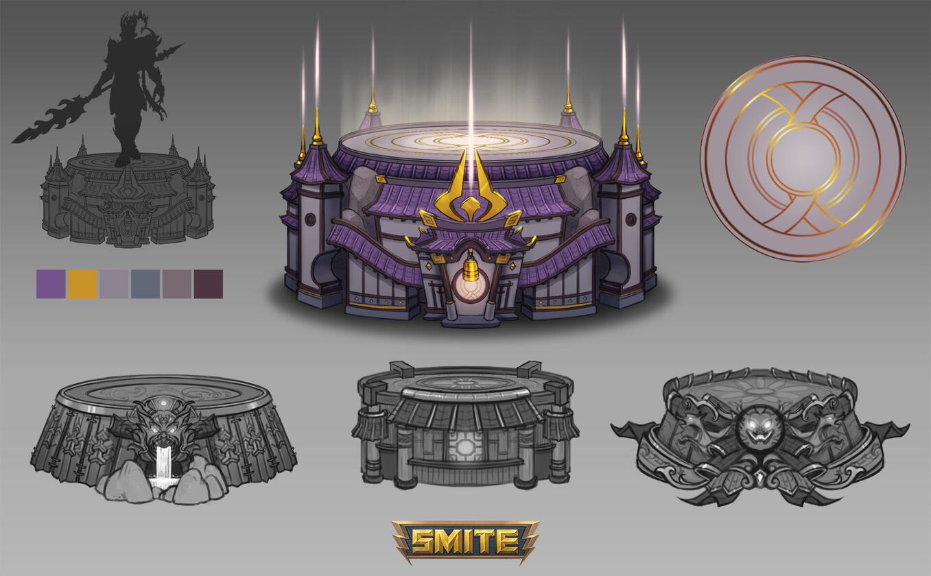 pedestal concept design_ Smite game
