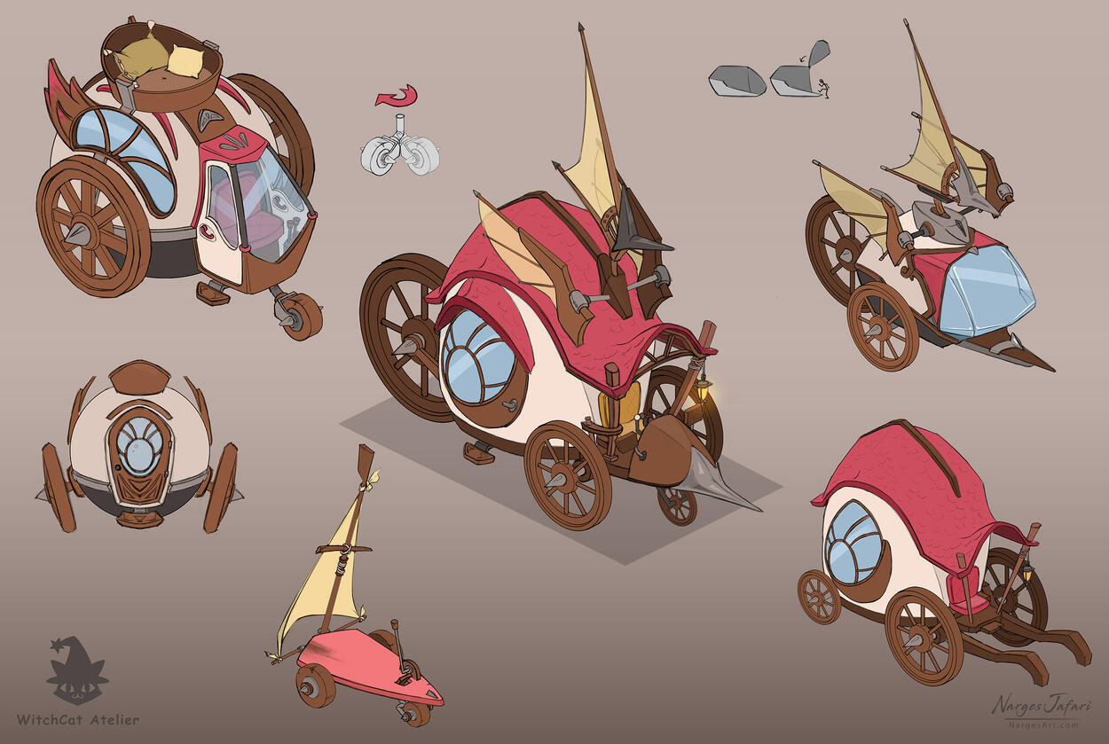 Witchcat Atelier- Vehicle designs