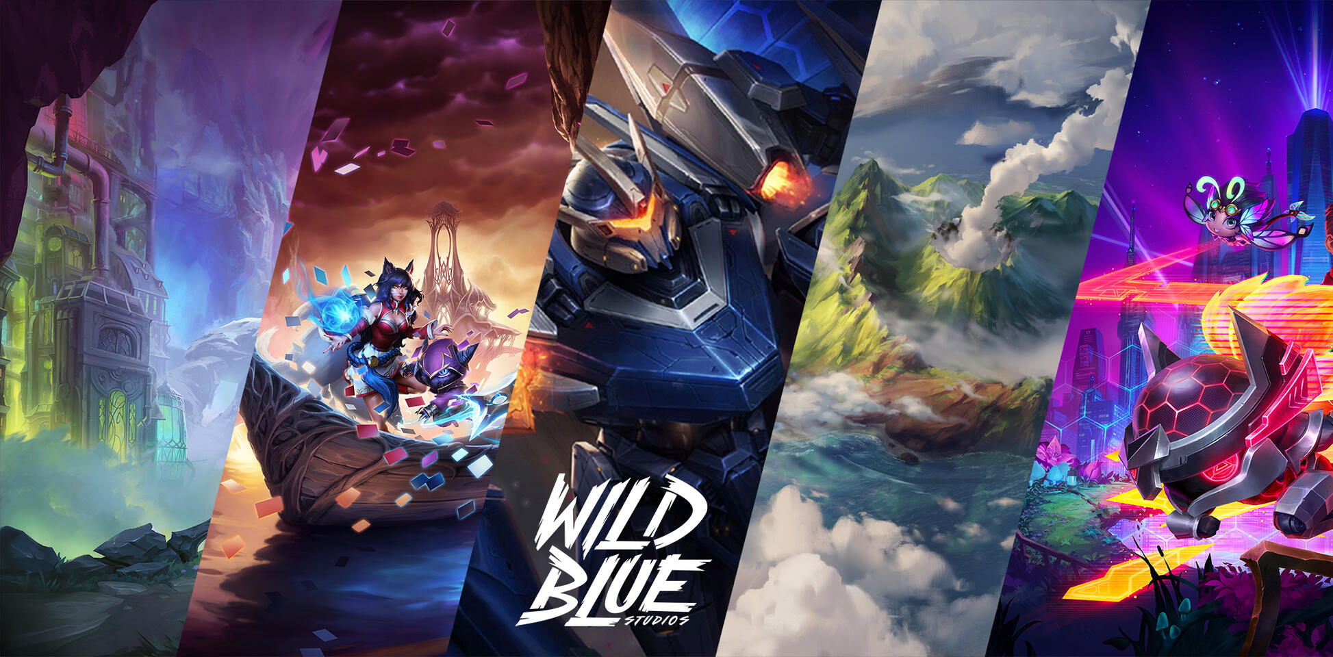 A selection of Collaborations (Created in collaboration with Wild Blue studios team and the team at Riot Games)