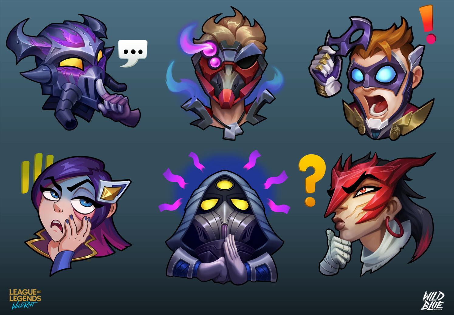 Wild Rift_ Emotes (Created in collaboration with Wild Blue studios team and the team at Riot Games)