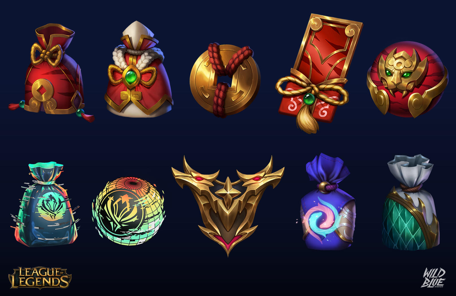 League of Legends_ Various icons (Created in collaboration with Wild Blue studios team and the team at Riot Games)
