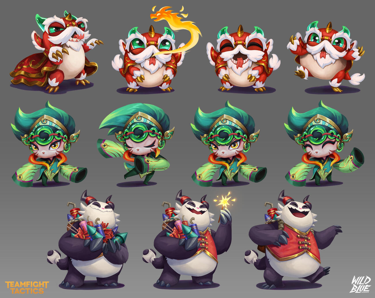 Teamfight Tactics expression Icons (Created in collaboration with Wild Blue studios team and the team at Riot Games)