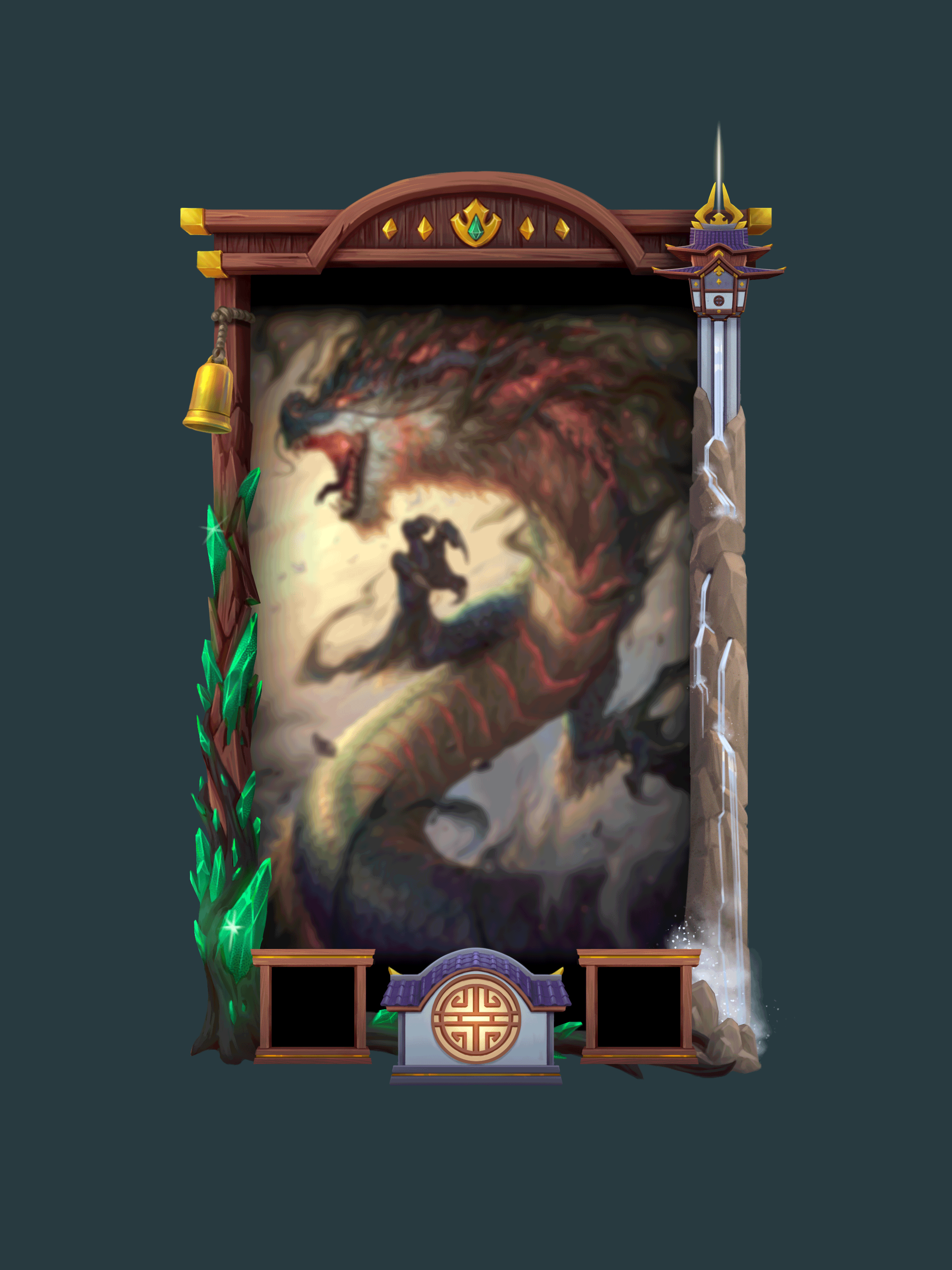 Smite game Jade Corruption loading frame animation